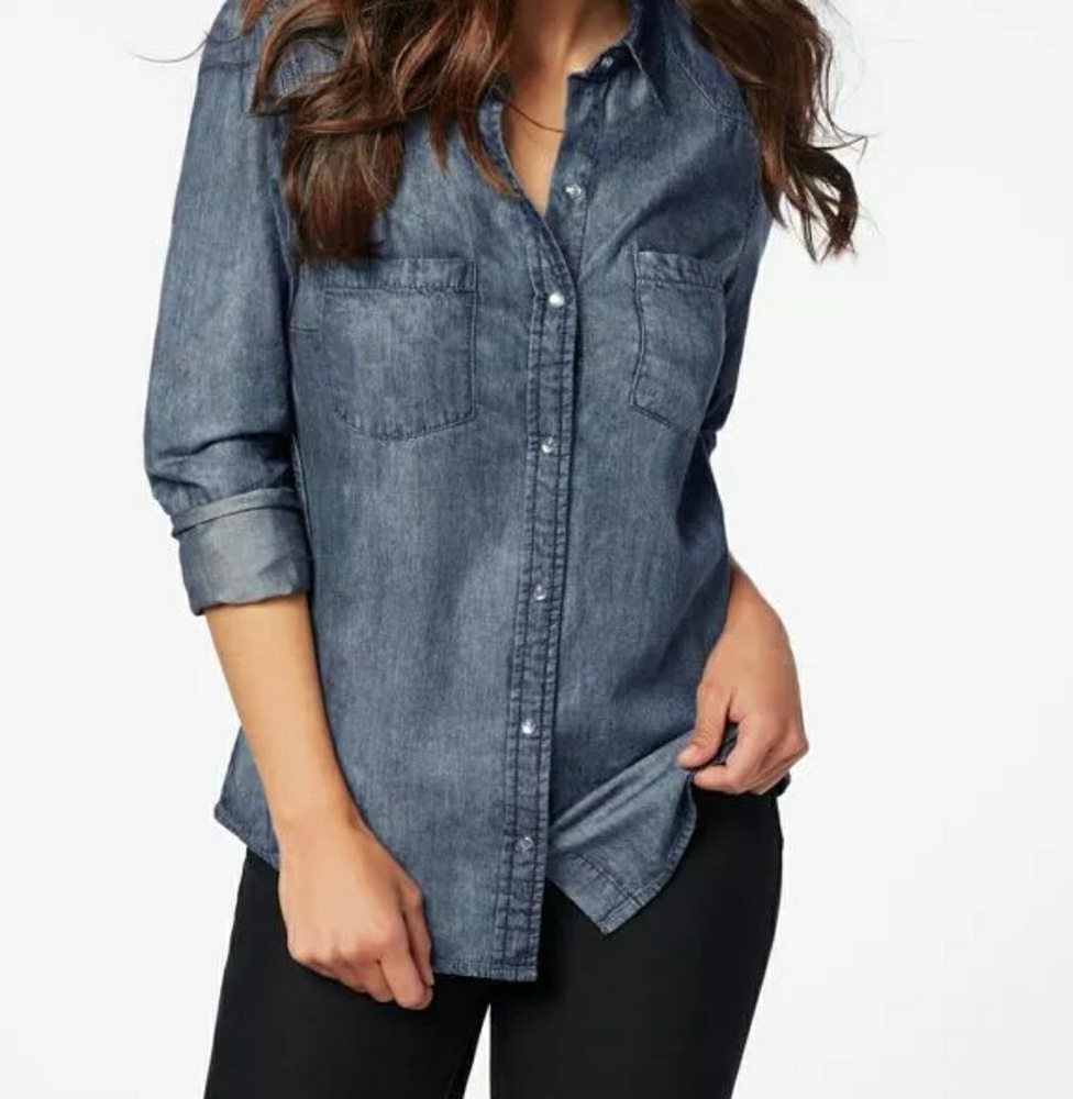 Just Fab chambray demin button up